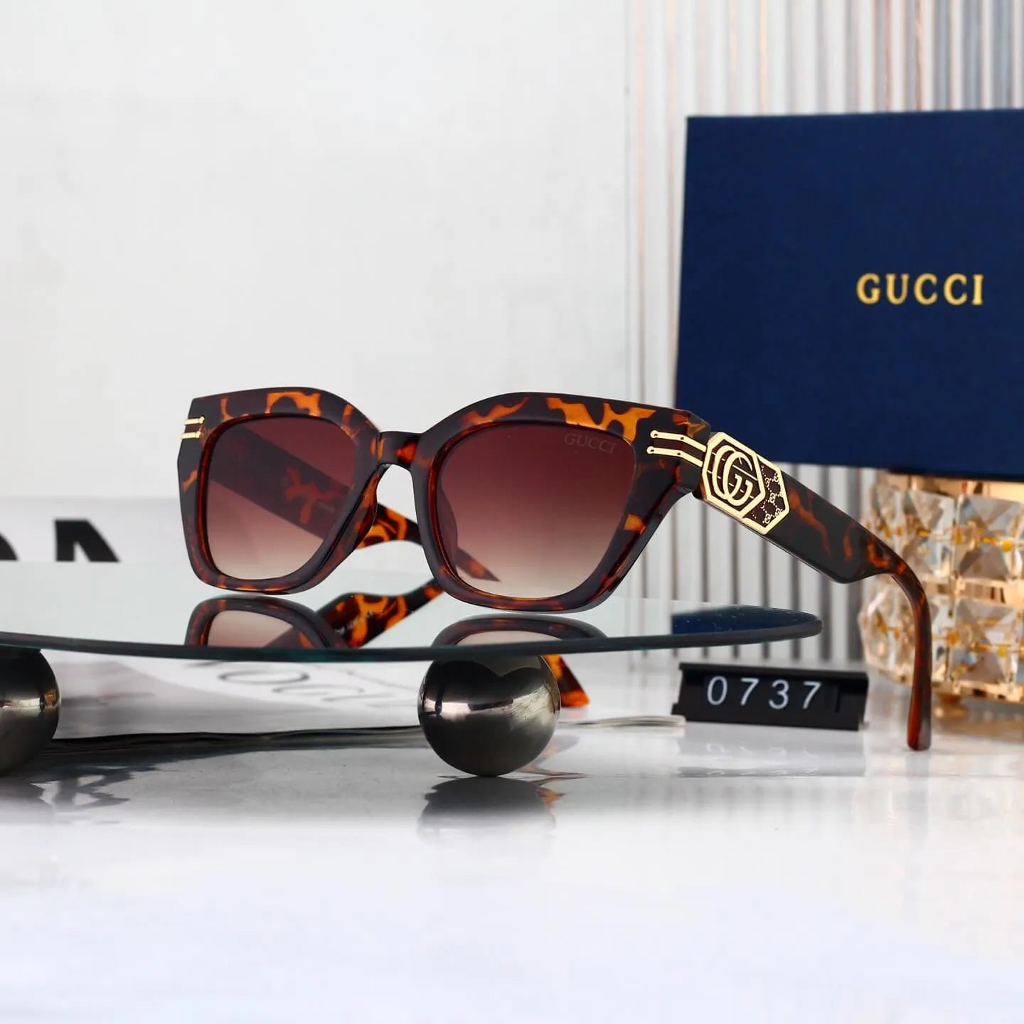 Metal Square Sunglasses