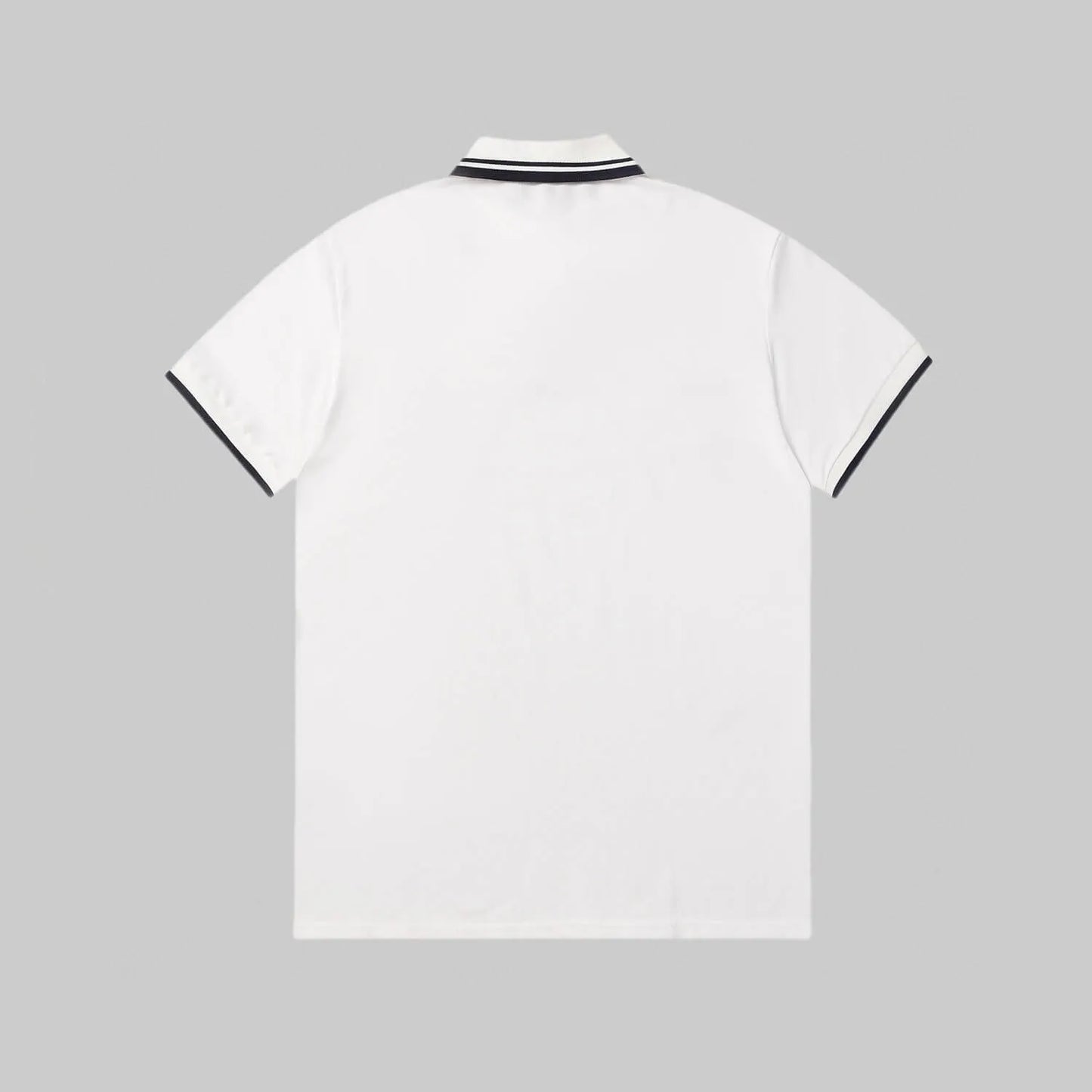 Dual‑Eye Gaze‑Motif Embroidered Polo Shirt