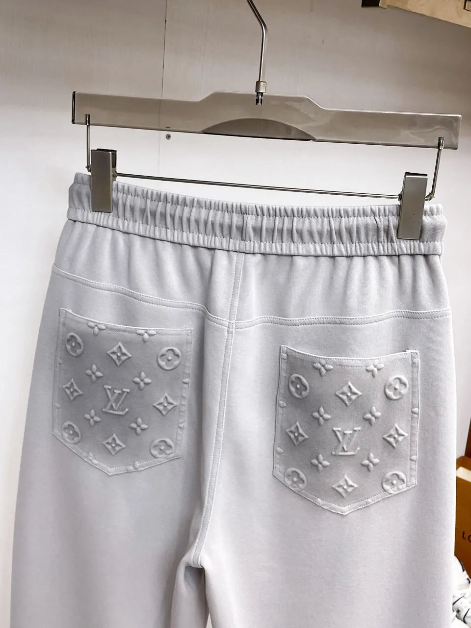Patchwork Embossed Monogram Pants