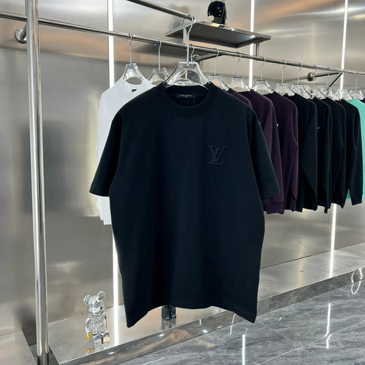Small Front&Large Back Embroidered T-shirt