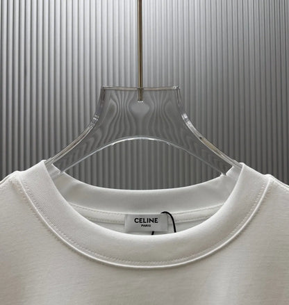 Square Frame Letter Print T‑Shirt
