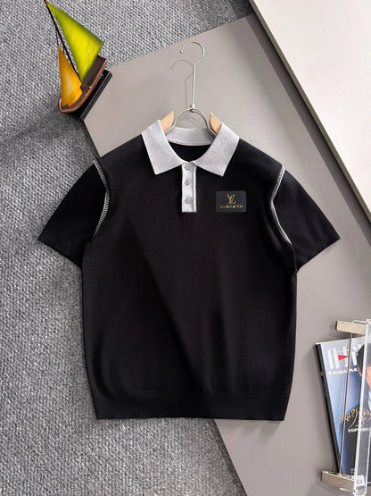 Vintage Classic Collared Polo Shirt