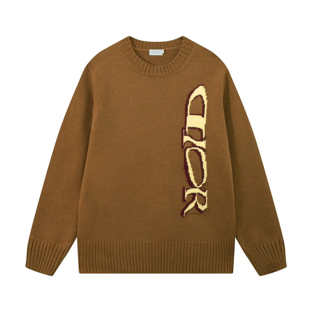 Side Graphic Knit Sweater