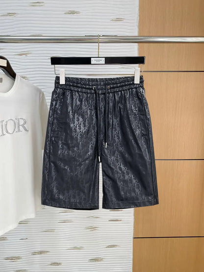 Full Jacquard Drawstring Shorts