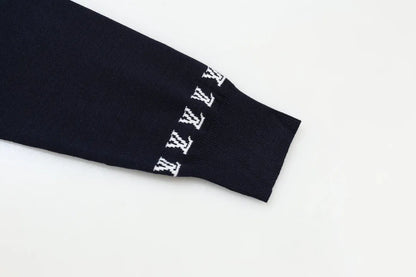 Cuff  Embroidered Crew Sweater