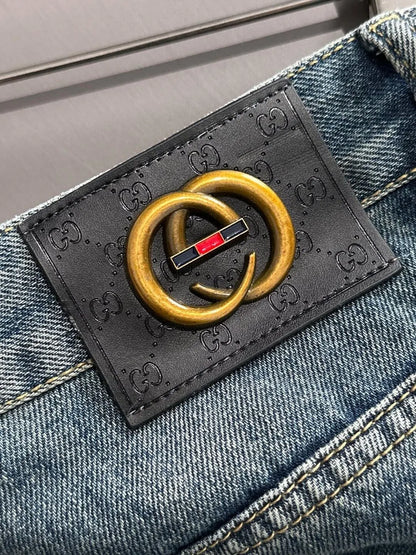 Multi‑Cargo Pocket Workwear Denim Shorts
