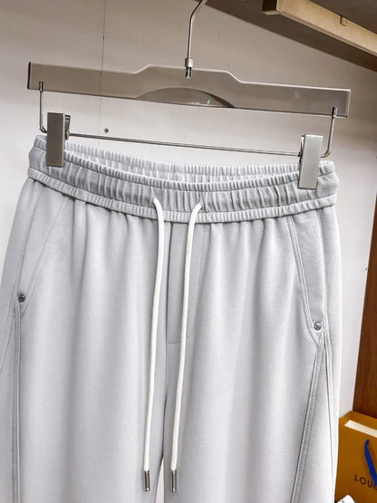 Side Circular Embroidery Pants