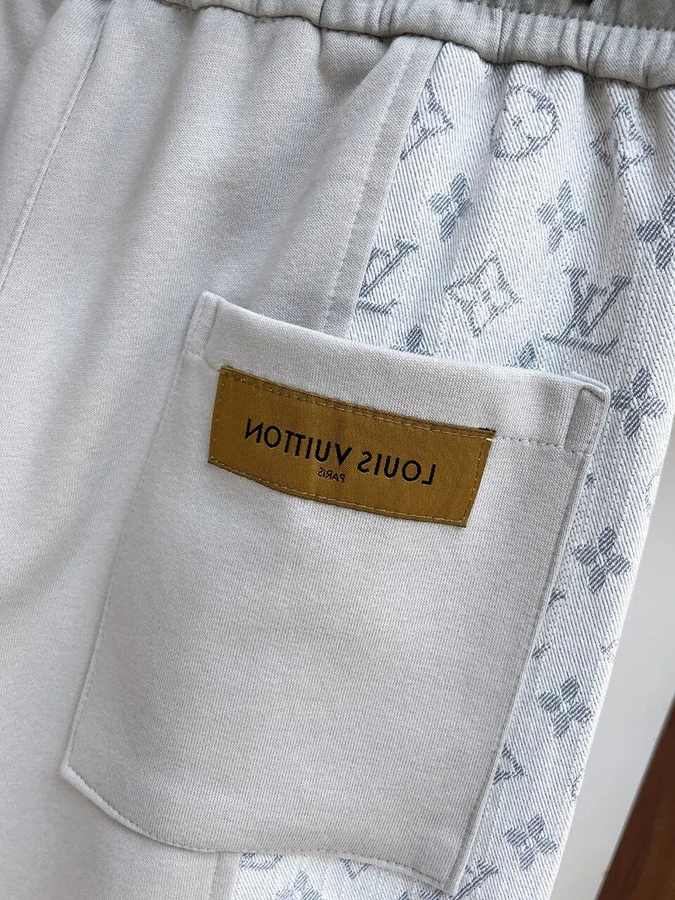 Monogram Color‑Block Straight‑Leg sweatpants
