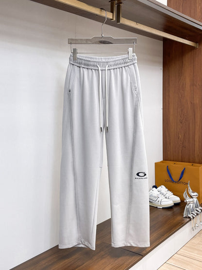 Side Circular Embroidery Pants