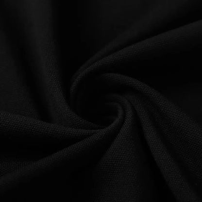 Dual‑Eye Gaze‑Motif Embroidered Polo Shirt
