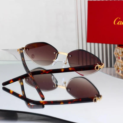 Rimless Polygon Sunglasses