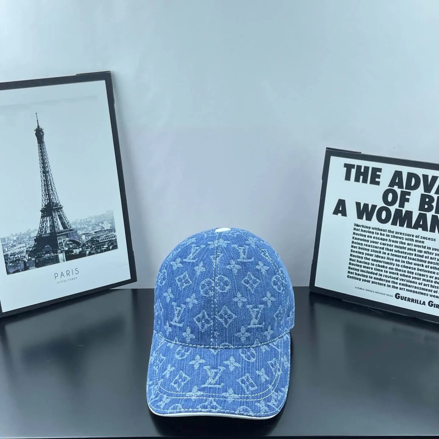 Denim Jacquard Webbing Baseball Cap