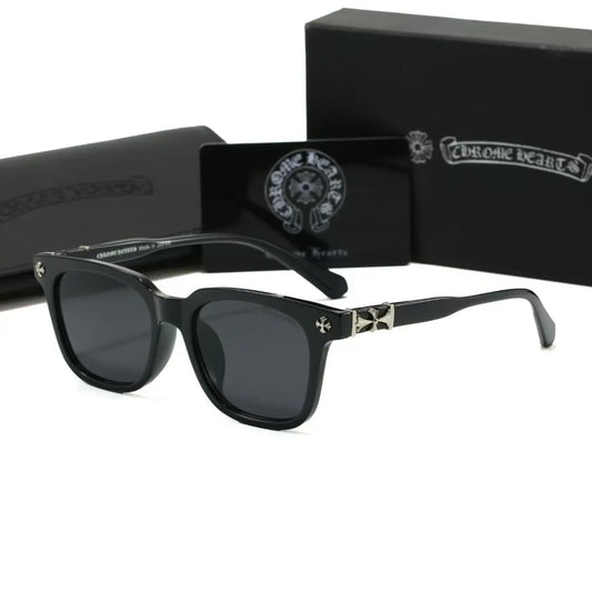 Cross Carved Wayfarer Sunglasses
