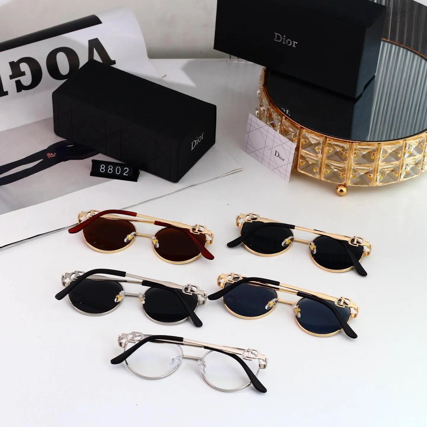 Thin Metal Round Sunglasses