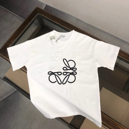 Color-block Printed Pure Cotton Short Sleeve T-shirt