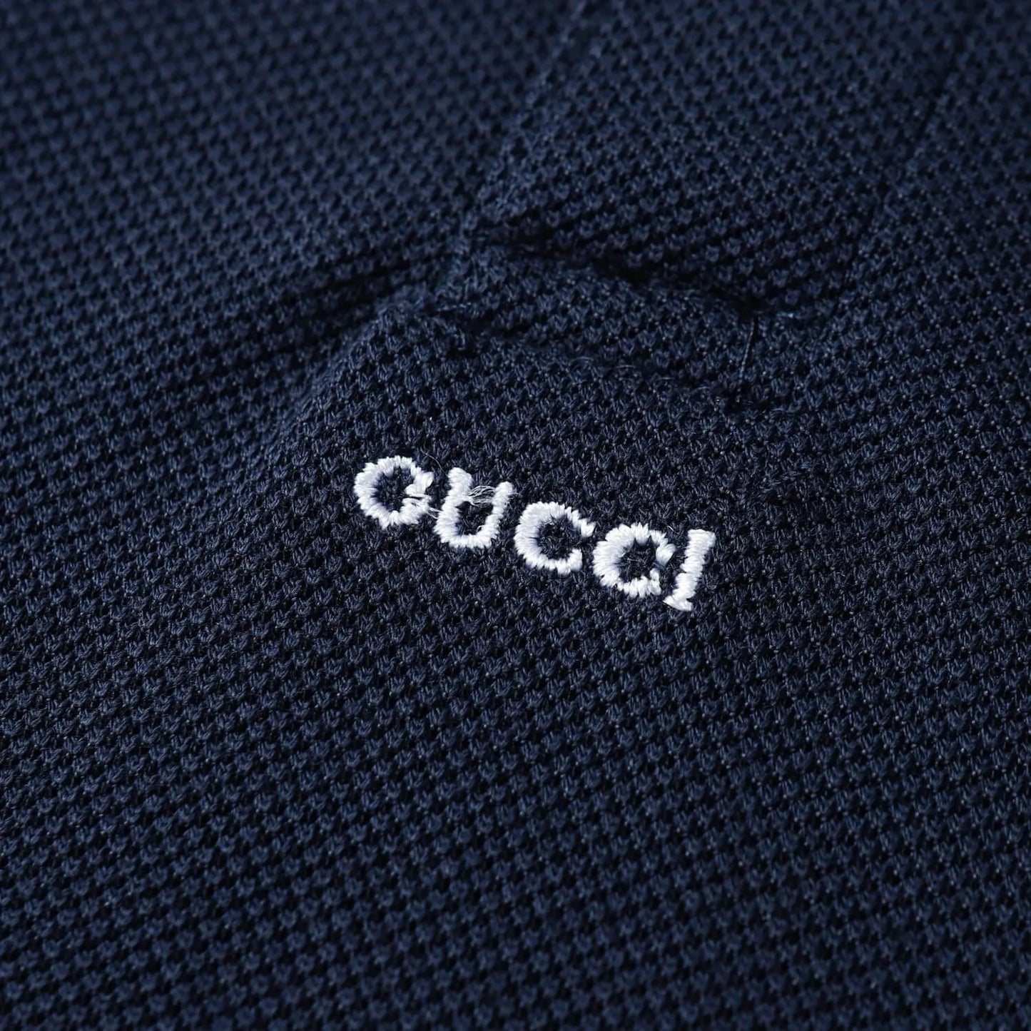 Letter‑Embroidered Polo Shirt