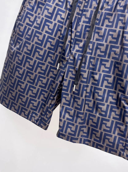 Full FF Monogram Printed Casual Shorts