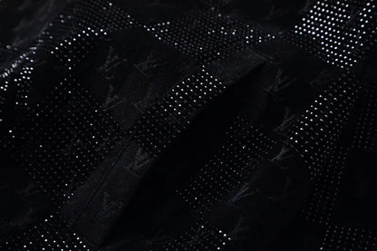 All‑Over Print Rhinestone Jacket
