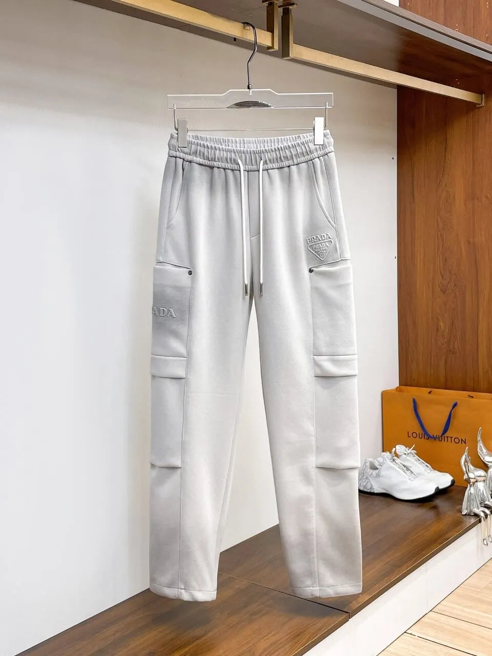 Dual‑Cargo Pocket Triangle  Pants