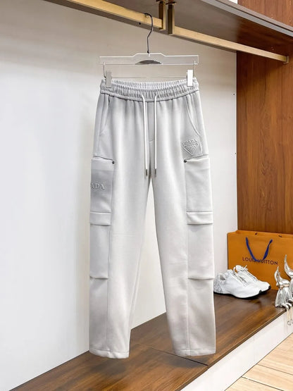 Dual‑Cargo Pocket Triangle  Pants