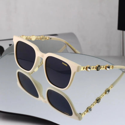 Chain Decor Square Sunglasses