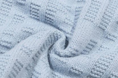 Tone‑on‑Tone Jacquard Sweater