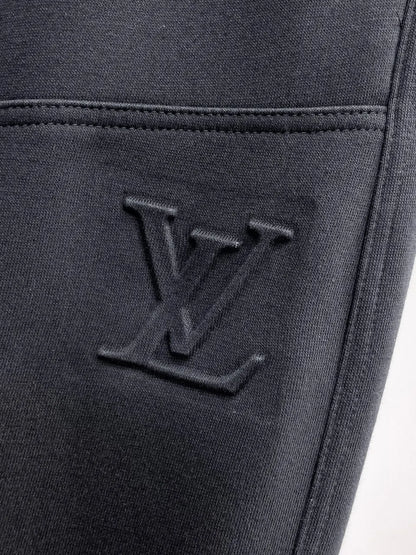 Debossed    Seam Stitching Pants