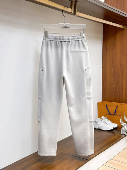 Dual‑Cargo Pocket Triangle  Pants