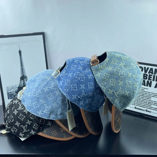 Denim Jacquard Two-Tone Baseball Cap
