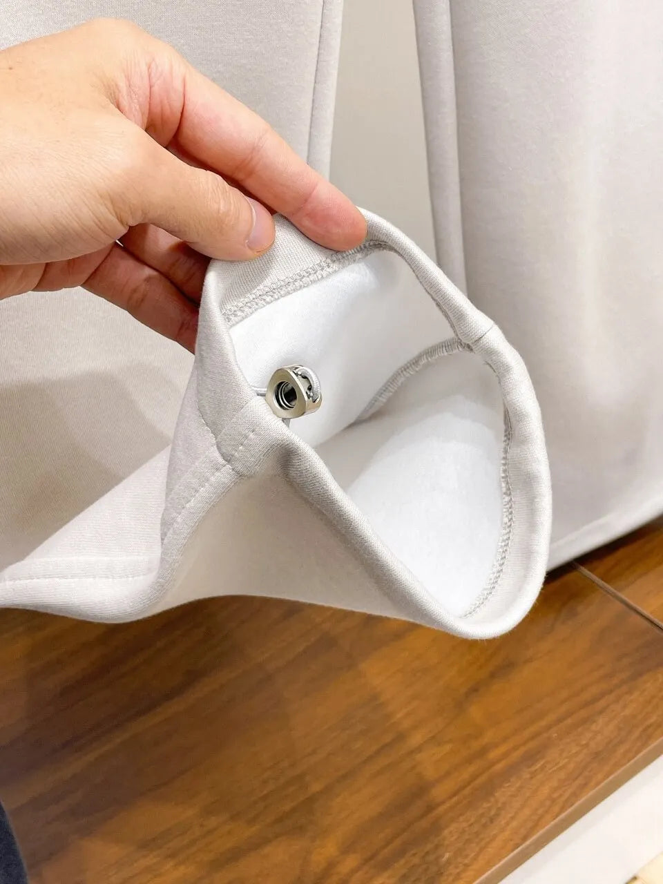 Side Embossed Drawstring‑Hem Pants