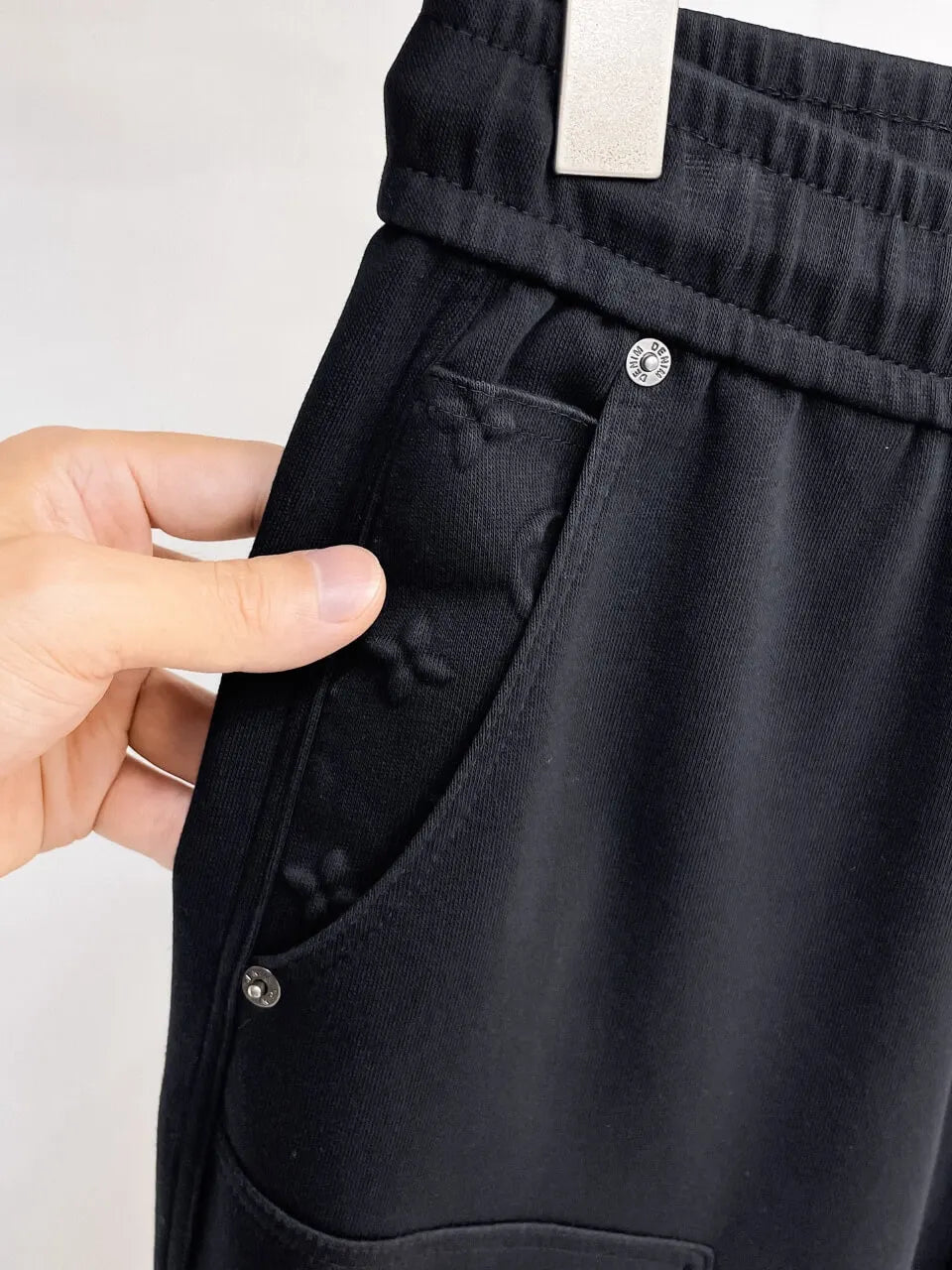 Side Circular Embroidery Pants