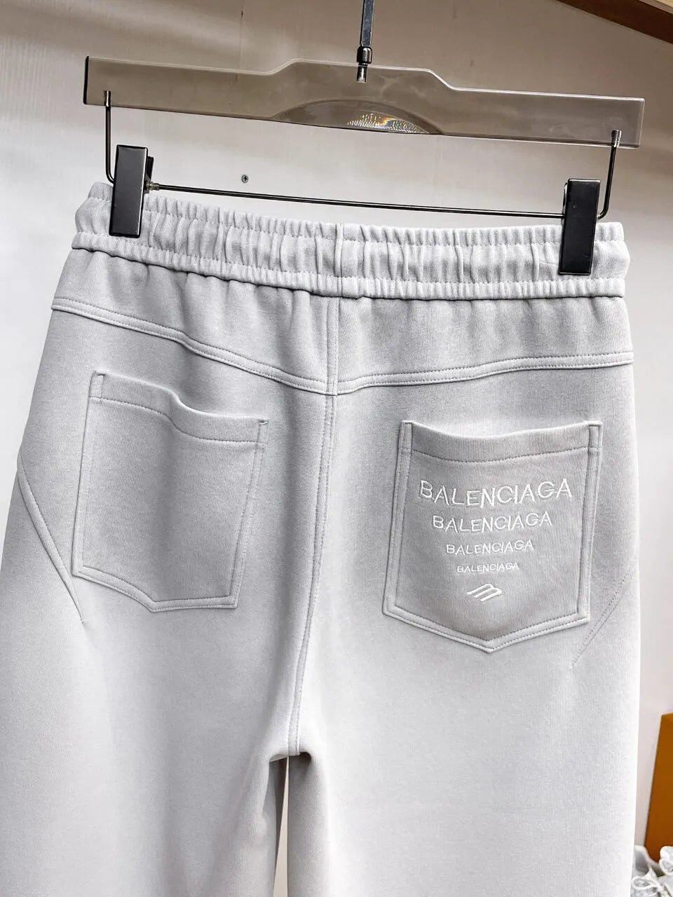 Geometric Stitching Adjustable‑hem Pants