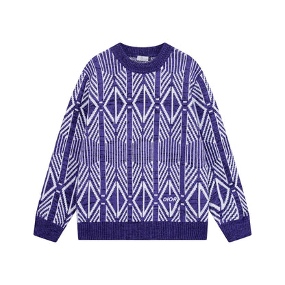 Geometric Jacquard Sweater