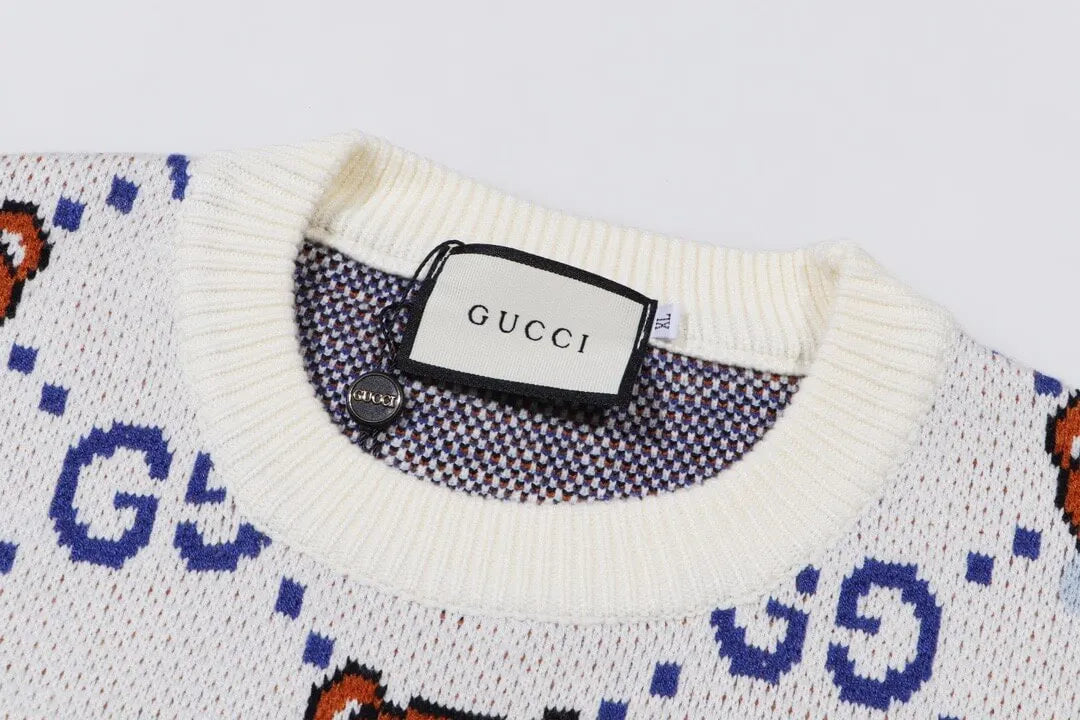Bear Cartoon Jacquard Sweater
