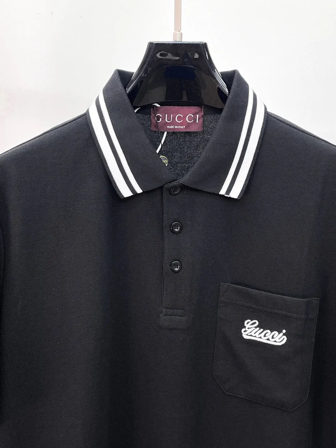 Color Block Stripe Polo Shirt