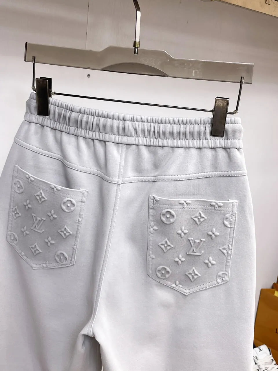 Embossed Monogram Cargo Casual Shorts
