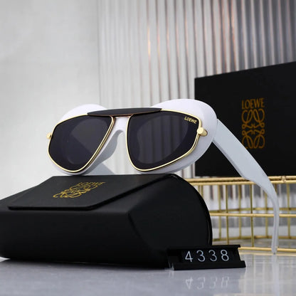 Double Bridge Aviator Sunglasses
