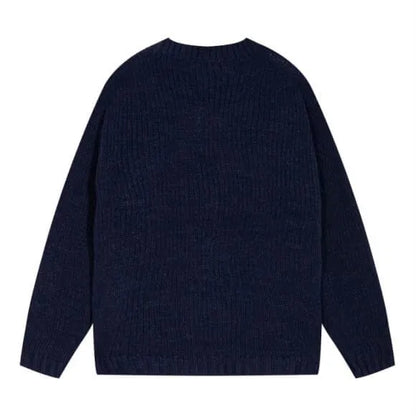 Letter Chunky Knit Sweater