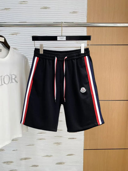 Ribbed Side Tape Badge Shorts