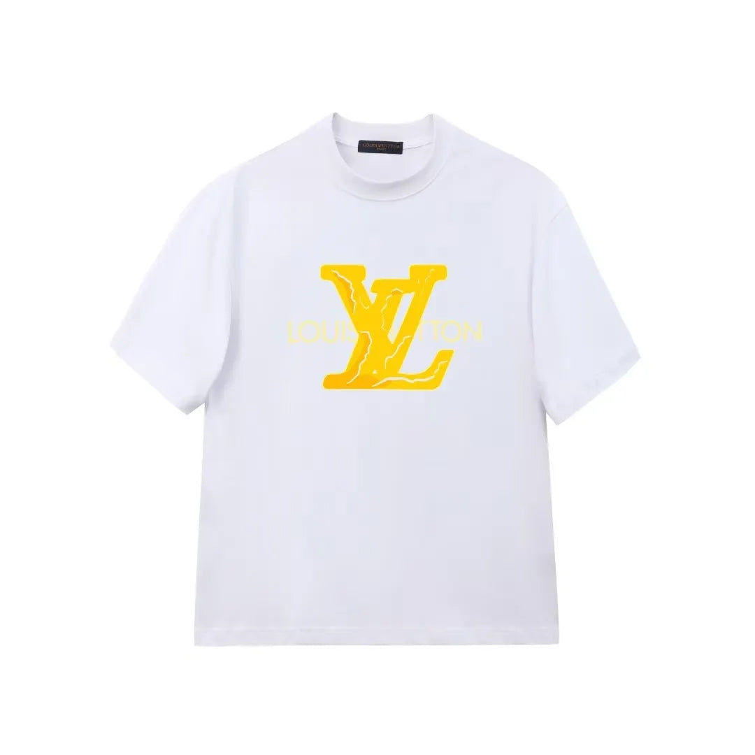 Yellow Letter Print T-Shirt