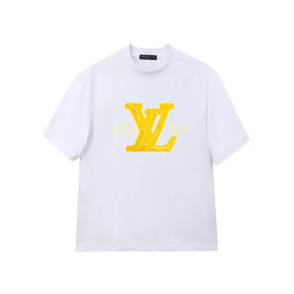 Yellow Letter Print T-Shirt