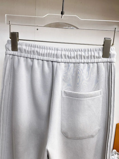 Side Jacquard Tape Straight‑Fit Pants