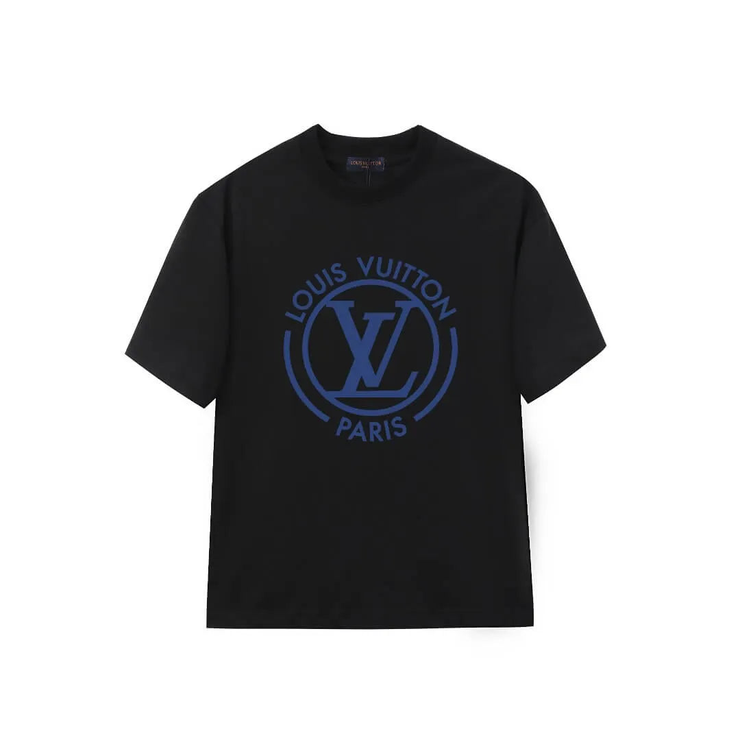 Blue Circular Letter T-Shirt