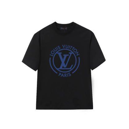 Blue Circular Letter T-Shirt