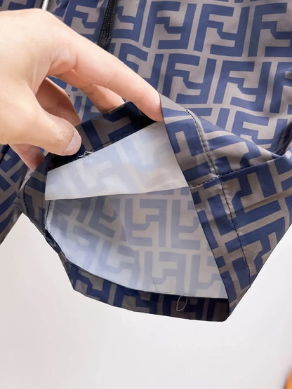 Full FF Monogram Printed Casual Shorts