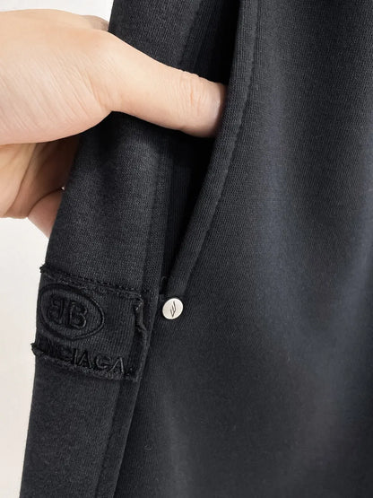 Side Multi‑Patch Decorated Straight Pants