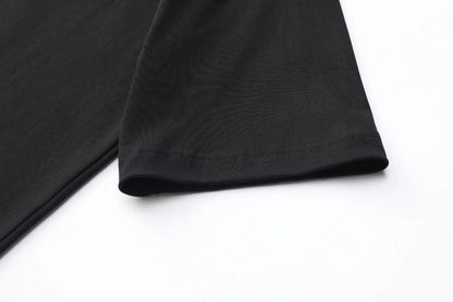 Shadow Diagonal Letter Print T-Shirt