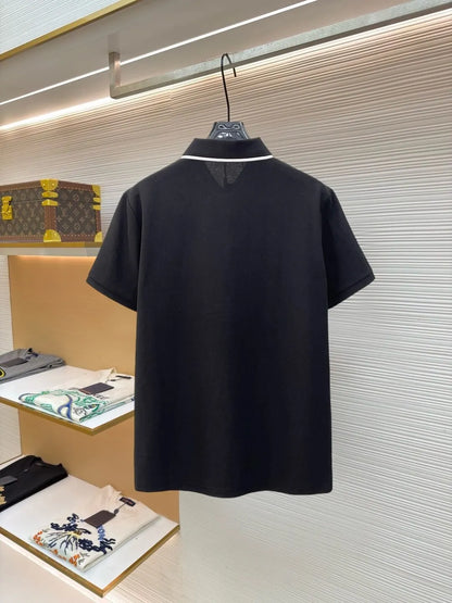Classic Embroidered Triangle Polo Shirt