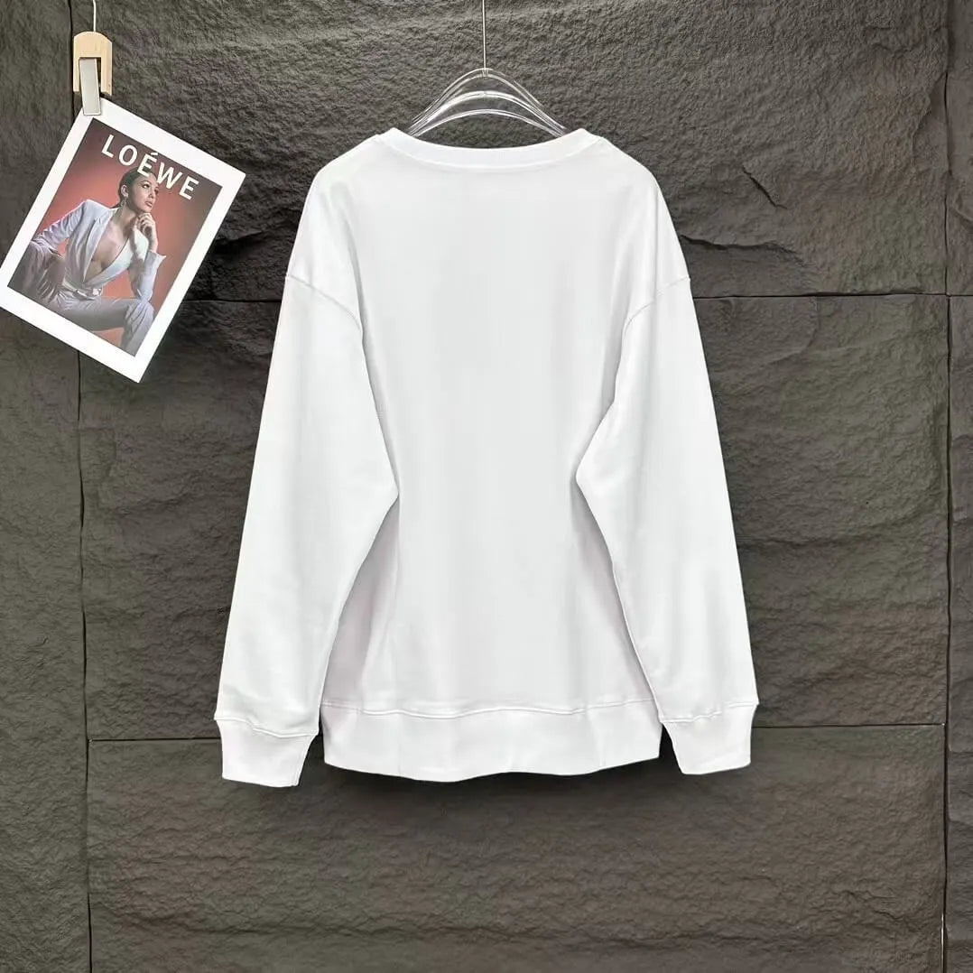 New Yellow Classic Print Sweatshirt