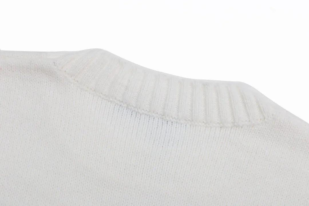 Tone‑on‑Tone Cream Sweater